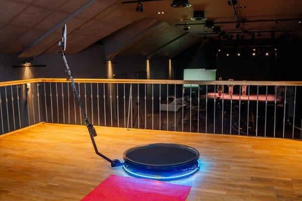 Plataforma giratória para vídeos